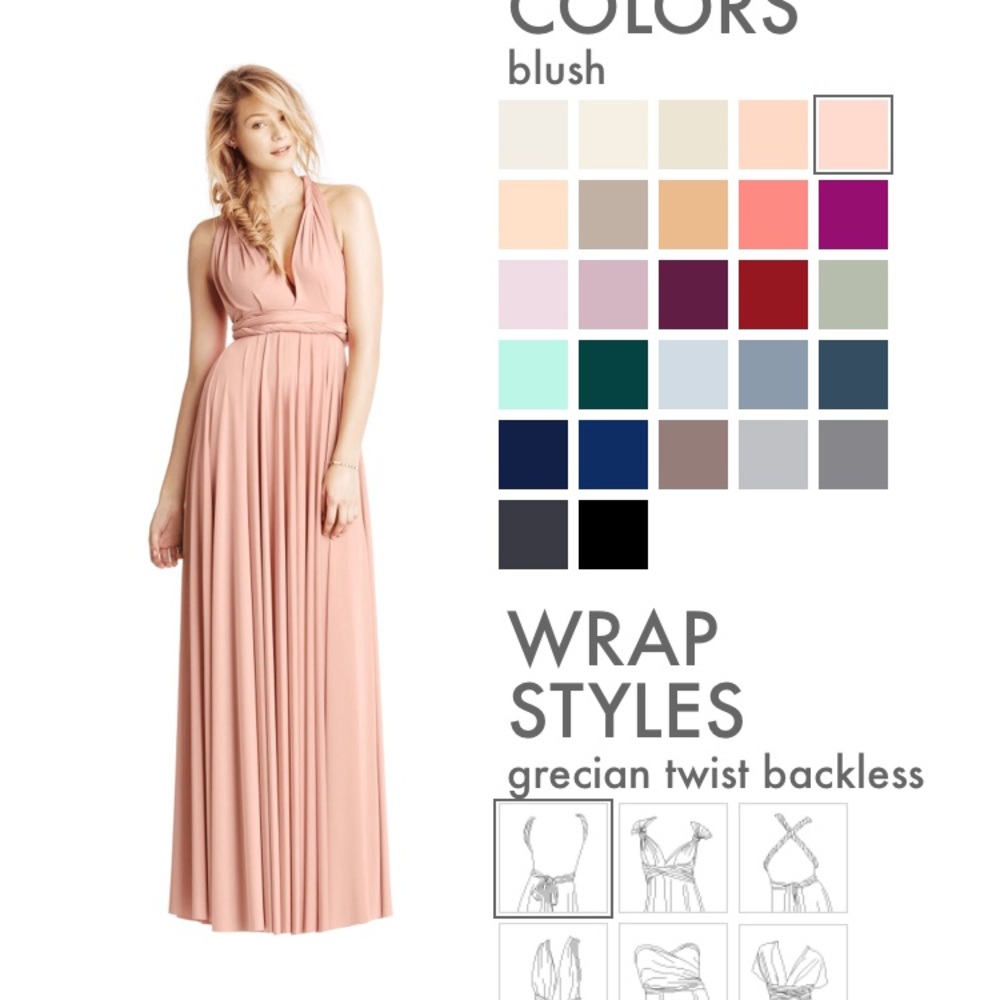 twobrirds Bridesmaid Convertible Ballgown Dress